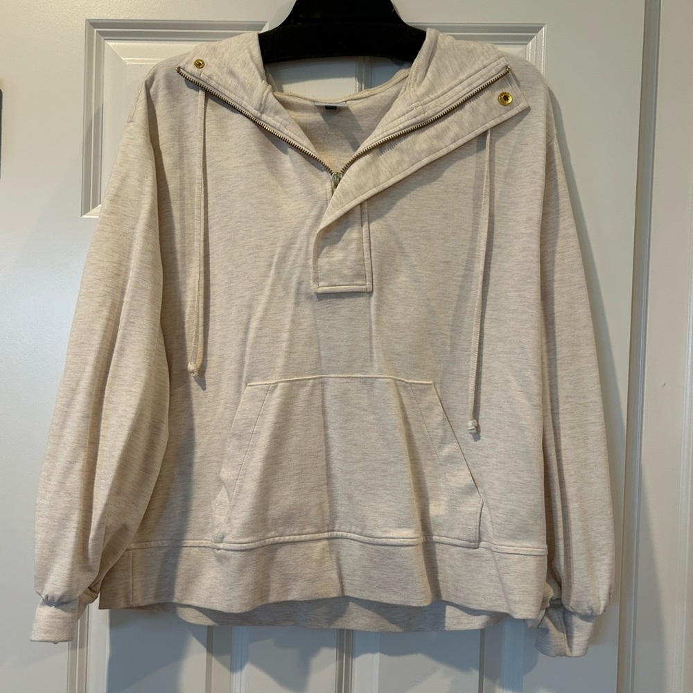 CAbi Cream Hooded Sweatshirt